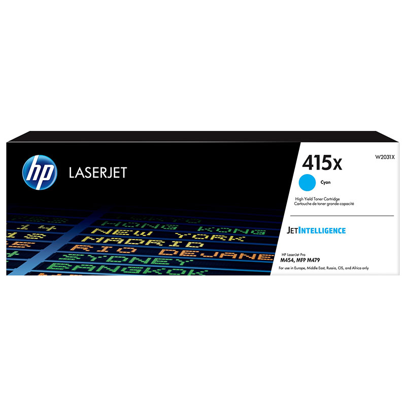 hp 415x w2031x cyan original high capacity toner cartridge