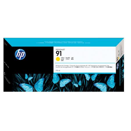 Hp Yellow 91 Pigmented Original Ink Cartridge With Vivera Ink