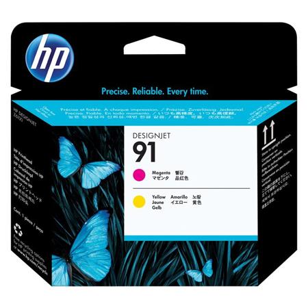 hp 91 yellow and magenta original printhead