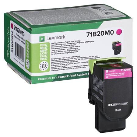 Image of Lexmark 71B20M0 Magenta Original Return Program Toner Cartridge