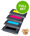 Printerinks Multicolor Compatible Lexmark C736h1kg/Yg Full Set Toner Cartridges (4 Pack) Multipack
