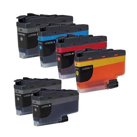 Printerinks Multicolor Compatible Brother Mfc-J1300dw Printer Ink Cartridges (6 Pack) -Lc3235xlbk Multipack