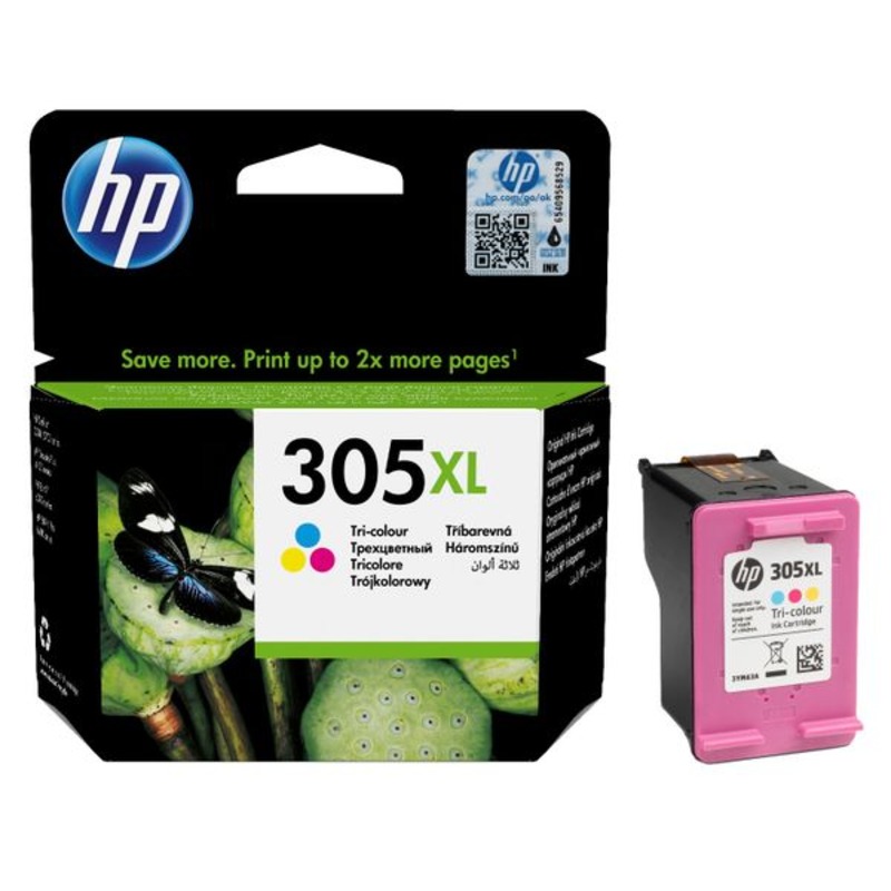 Hp Colour 305XL Tri- Original High Capacity Ink Cartridge (3Ym63ae)