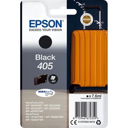 Image of Epson 405 (T05G140) Black Original DURABrite Ultra Standard Capacity Ink Cartridge (Suitcase)