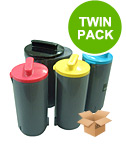 compatible multipack samsung clp-350 printer toner cartridges 4 pack -clp-k350a