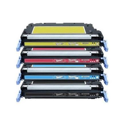Printerinks Compatible Hp Colour Laserjet Cp3505n Printer Toner Cartridges (4 Pack) -Q6470a Multipack Extra