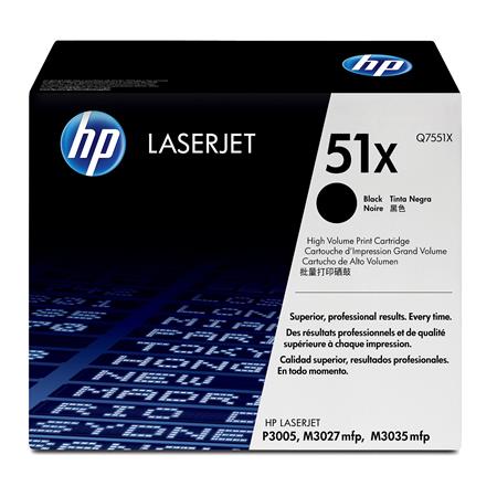 Hp Black Laserjet 51X Original Toner Cartridge With Smart Printing Technology (Q7551x)