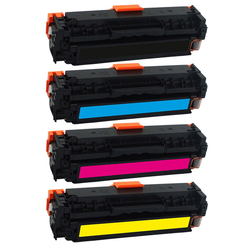 Printerinks Multicolor Compatible Hp Colour Laserjet Cm2320n Printer Toner Cartridges (4 Pack) -Cc530a Multipack