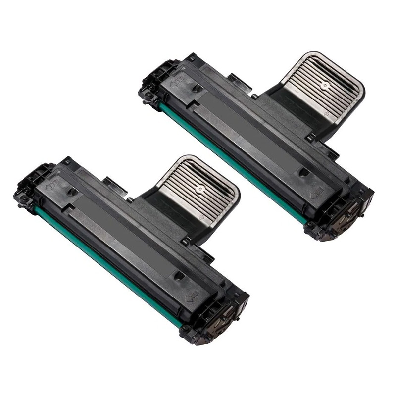 compatible twin pack samsung  mlt-d1082s black toner cartridges 2 pack