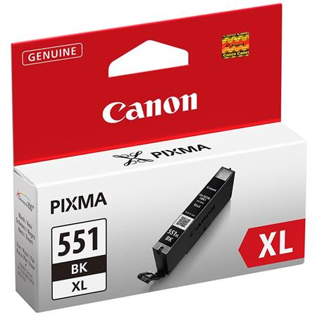 canon cli-551bkxl black original high capacity ink cartridge