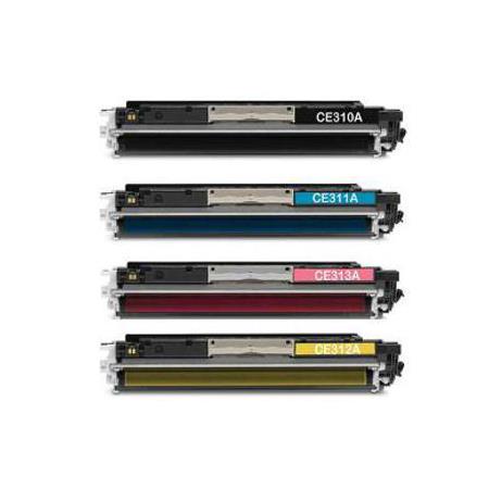 Printerinks Multicolor Compatible Hp Laserjet Pro 100 Colour Mfp M175nw Printer Toner Cartridges (4 Pack) -Ce310a Multipack