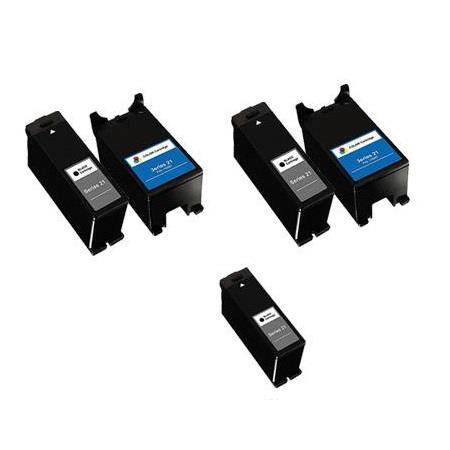 compatible multipack dell v313 printer ink cartridges 5 pack -592-11295
