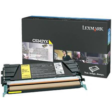 lexmark c5342yx original yellow extra high yield return program toner cartridge
