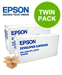 Epson Multicolor Epl-550W Printer Toner Cartridges (2 Pack) -C13s050005 Multipack Original