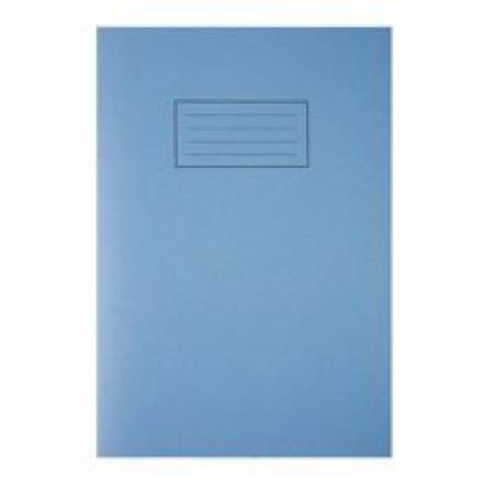 Silvine A4 Exercise Book Plain Blue PK10