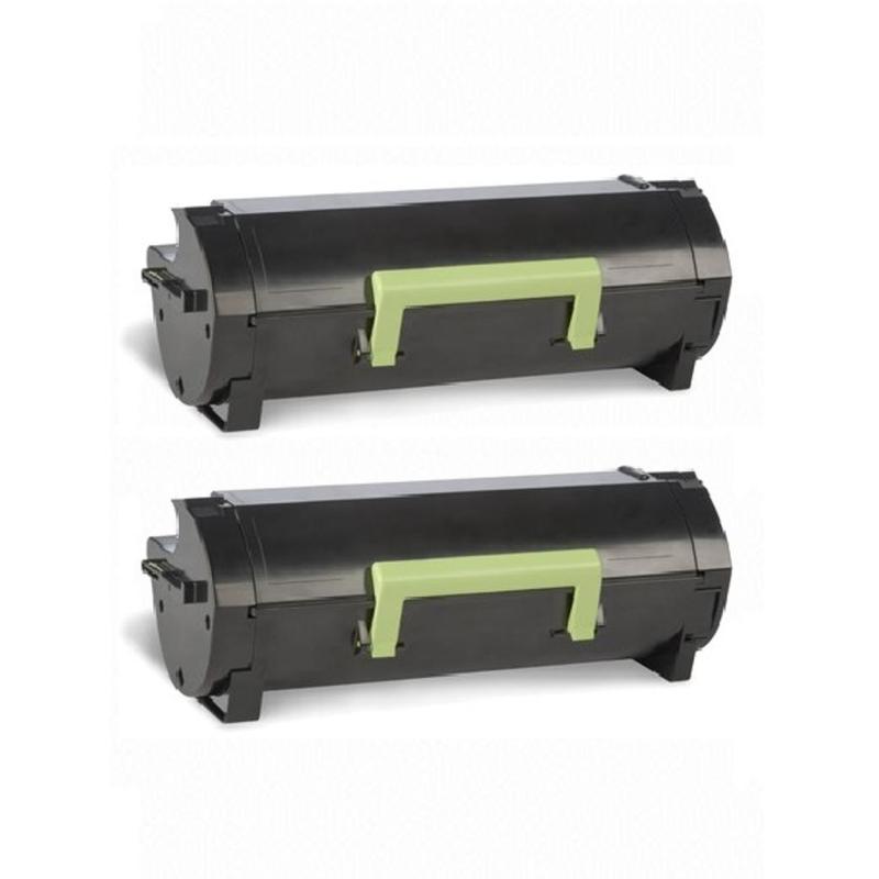 Printerinks Multicolor Compatible Lexmark Ms610dte Printer Toner Cartridges (2 Pack) -50F2000 Multipack