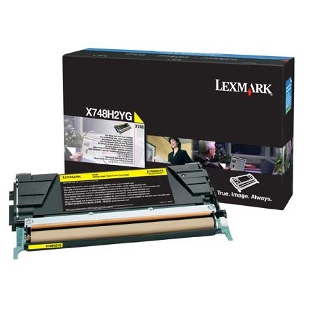 Lexmark Yellow X748h2yg Original High Capacity Toner Cartridge