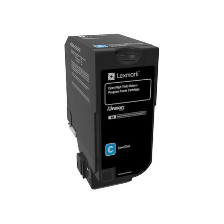 Lexmark Cyan 84C2hc0 Original High Capacity Return Programme Toner Cartridge
