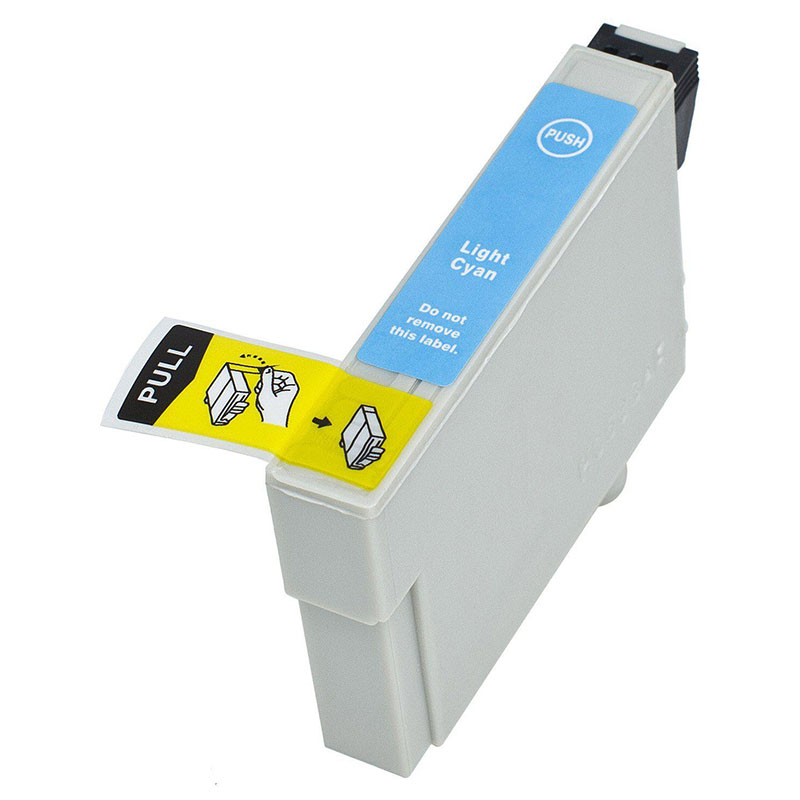 Printerinks Lightcyan Compatible Epson T0805 Ink Cartridge (Replaces Epson T0805 Hummingbird) Light Cyan