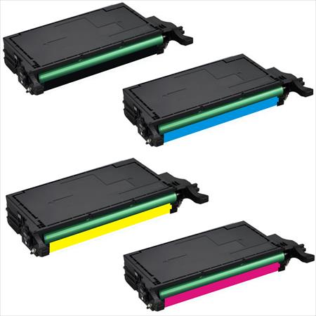 Compatible Multipack Samsung CLP-770 Printer Toner Cartridges (4 Pack) -CLT-K6092S