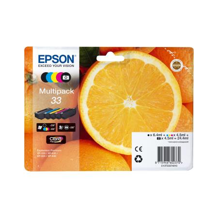 Epson 33 Oranges Black Photo Black Cyan Magenta Yellow Standard - Image 6