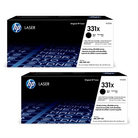 Hp Multicolor Twin Pack: 331X (W1331x) Black Original High Capacity Toner Cartridges