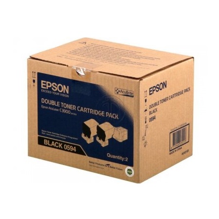 Epson Black C13s050594/S050594 Toner Twin Pack. 2X6k Pages Pack=2 For - Image 4