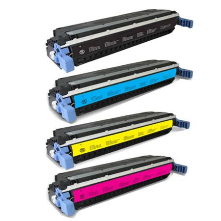 compatible multipack hp colour laserjet 5500n printer toner cartridges 4 pack -c9730a