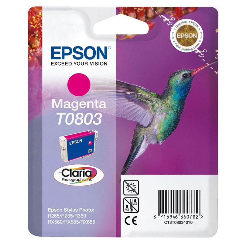 Epson C13t08034011 (T0803) Ink Cartridge Magenta, 220 Pages, 7Ml - Image 11