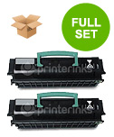 compatible twin pack lexmark e450a21e black toner cartridges 2 pack