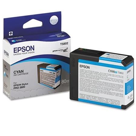 Genuine Epson T5802 Cyan Ink Cartridge T580200 For Sc pro 3800 3880 - Image 6