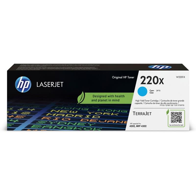 Hp Cyan 220X (W2201x) Toner Cartridge Original