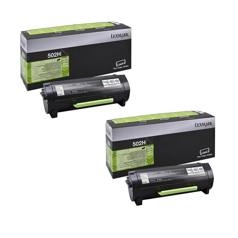 Lexmark Multicolor Ms610de Printer Toner Cartridges (2 Pack) -50F2h00 Multipack Original