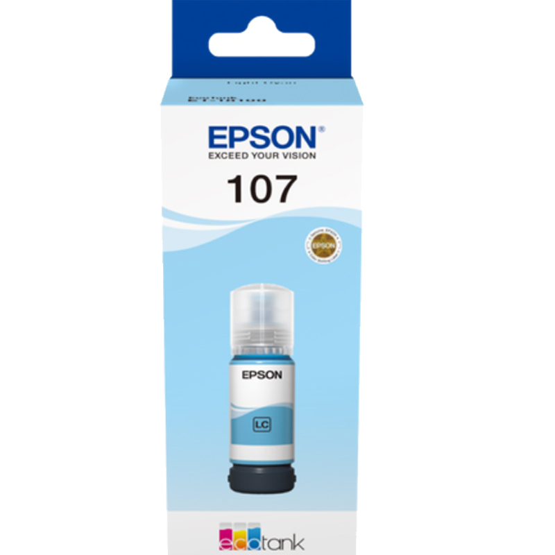 Epson Lightcyan 107 (C13t09b540) Light Cyan Original Ink Bottle