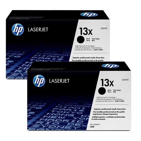 Hp Multicolor Laserjet 1300T Printer Toner Cartridges (2 Pack) -Q2613x Multipack Original