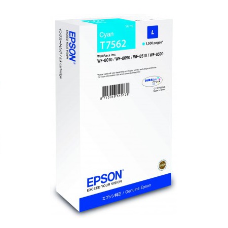 Epson Cyan T7562 Original Ink Cartridge