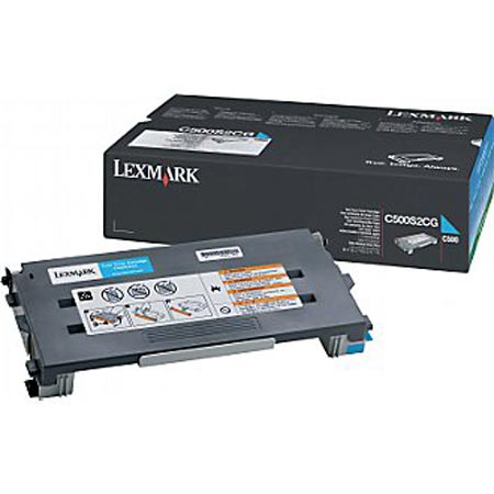 Lexmark Cyan C500s2cg Original Standard Capacity Toner Cartridge