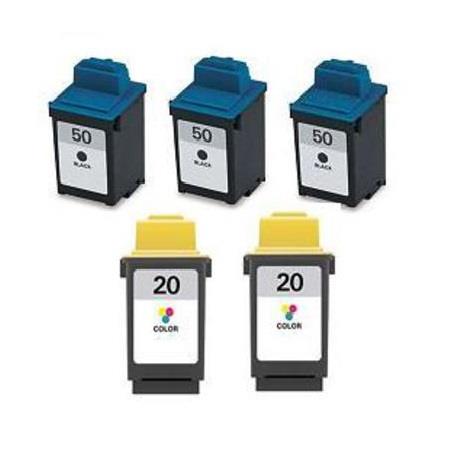 compatible multipack lexmark z715 printer ink cartridges 5 pack -17g0050e