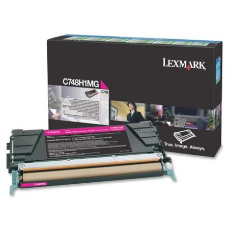 lexmark c748h1mg magenta original high capacity return program toner cartridge
