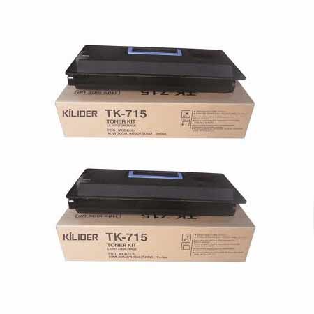 Kyocera Multicolor Tk-715 Black Original Toners Twin Pack (2 Pack)