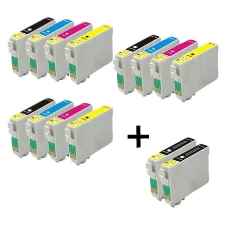 Printerinks Multicolor Compatible Epson Stylus Sx600fw Printer Ink Cartridges (14 Pack) -C13t10014010 Multipack