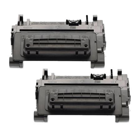 Printerinks Multicolor Compatible Hp Laserjet M4555 Printer Toner Cartridges (2 Pack) -Ce390a Multipack