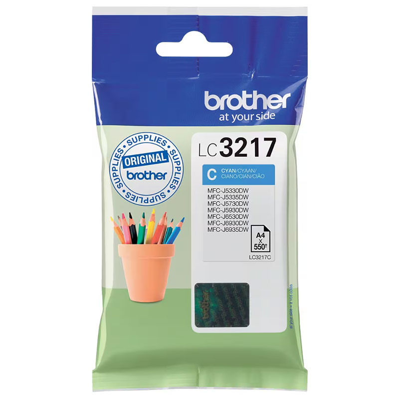 Brother Cyan Lc3217c Original Standard Capacity Ink Cartridge