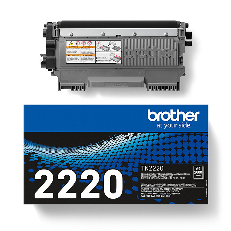 Brother Black Tn2220 Original High Capacity Toner Cartridge