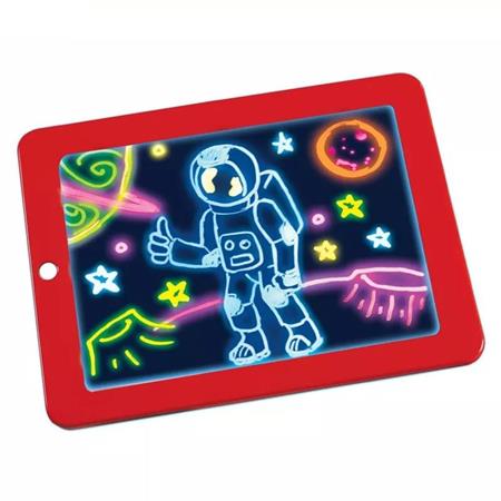 Drawing Pad Kid's Toy - Smart LED Fluorescence Erasable (Red)