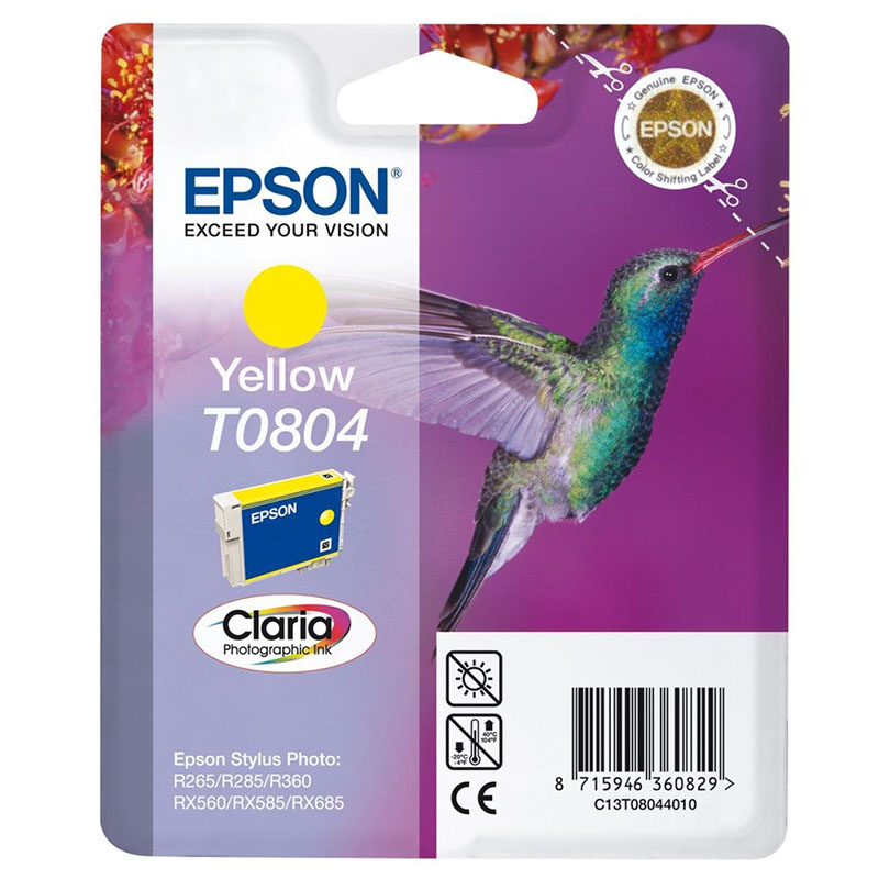 Epson Original T0804 Yellow Printer Ink Cartridge (C13T08044011) - Image 12