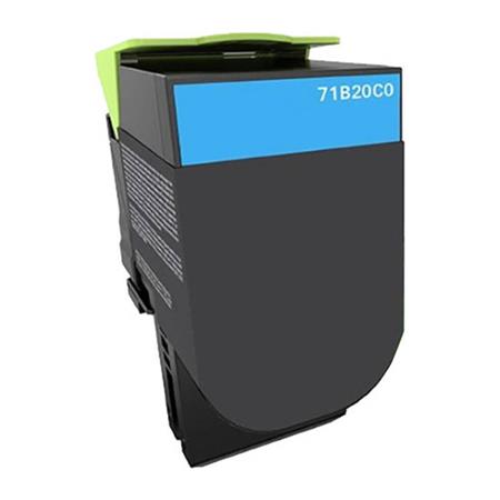 Printerinks Cyan Compatible Lexmark 71B20c0 Toner Cartridge