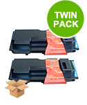 Printerinks Multicolor Compatible Kyocera Mita Fs1018 Printer Toner Cartridges (2 Pack) -Tk18 Multipack