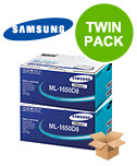 original multipack samsung ml-1653s printer toner cartridges 2 pack -ml-1650d8