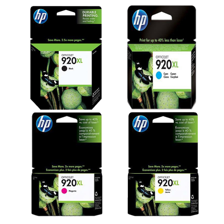 Hp Multicolor Officejet 7500A Wide Format E-All-In-One - E910a Printer Ink Cartridges (4 Pack) -Cd975ae Multipack Original